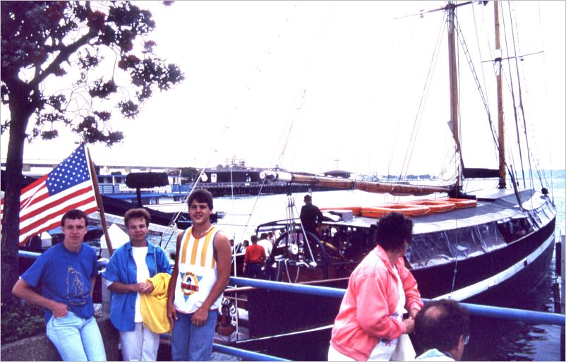 Getting ready to sail around San Diego harbor